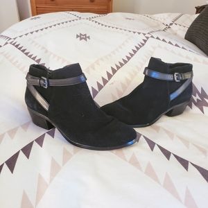 Sam Edelman Pirro suede ankle strap bootie sz 8